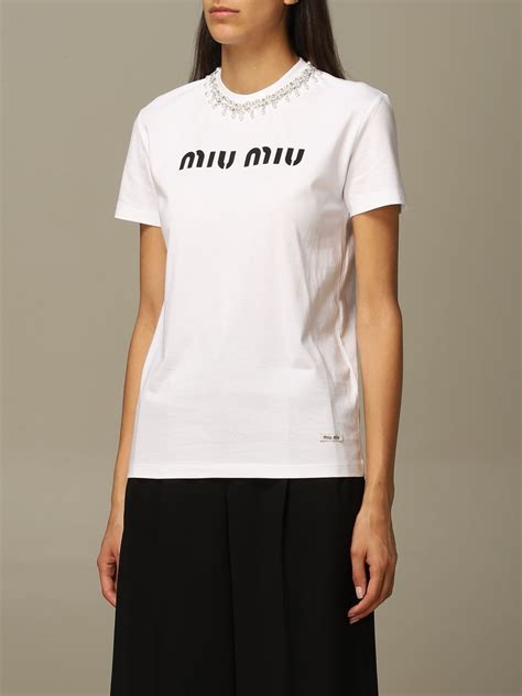 miu miu t shirt women|miu miou tops.